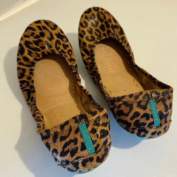 Tieks leopard ballet flats LEOPARD animal print leather women's size 7 EXCELLENT - Picture 11 of 16